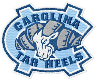 North Carolina Tar Heels logo 2 embroidery design