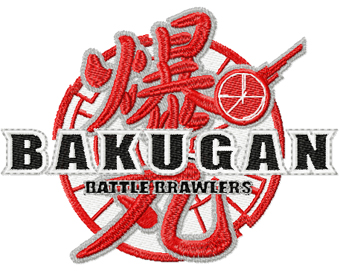 Bakugan logo machine embroidery design