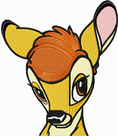 Bambi machine embroidery design for download