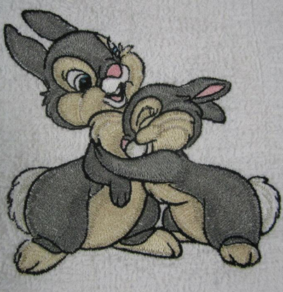 Bambi I love you machine embroidery design