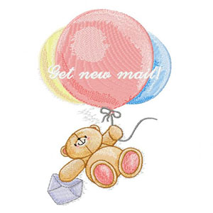 Forever friends with bubbles machine embroidery design