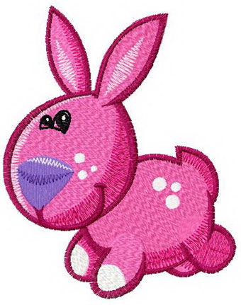 Small Bunny machine embroidery design