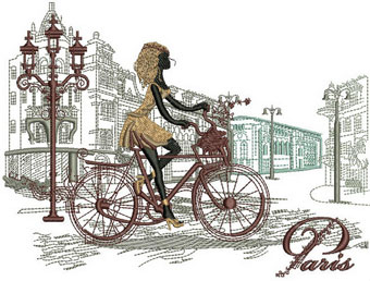 Paris Paris machine embroidery design