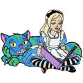 Alice reading book 2 machine embroidery design