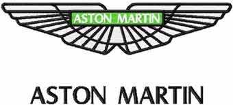Aston Martin logo machine embroidery design