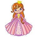 Little cute princess 6 machine embroidery design