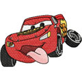 Lightning McQueen small size machine embroidery design