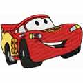 Lightning McQueen small size embroidery design