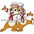 Chip & Dale happy together machine embroidery design