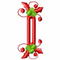 Christmas buttonhole machine embroidey design