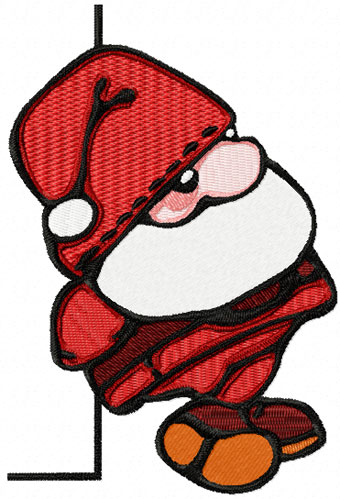 Christmas Santa machine embroidery design