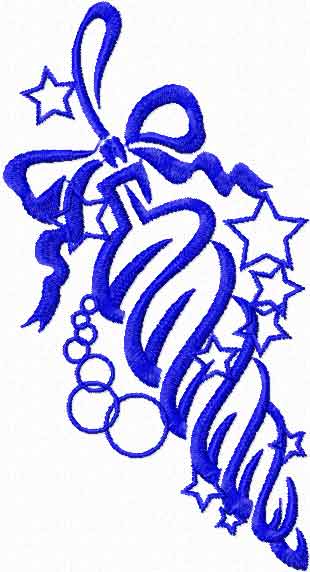 free christmas curl machine embroidery design for download