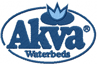 Arva waterbeds machine embroidery design logo