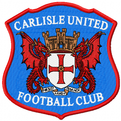 Carlisle United logo design football rug team