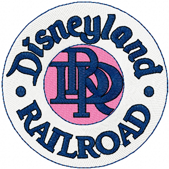 disney logo railroad embroidery design