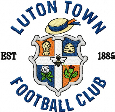 Luton Town football club embroidery design