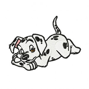 Puppies machine embroidery design