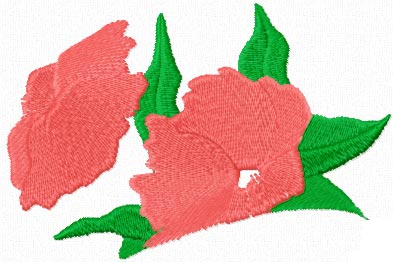 flower sample of stitch direction