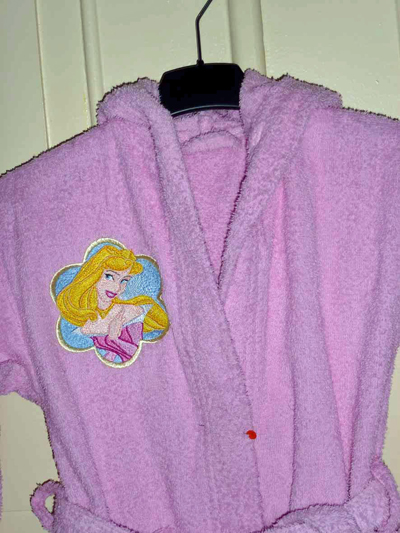 bathrobe with embroidery disney princess