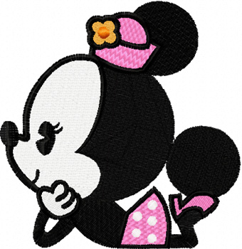 Minnie mini machine embroidery design