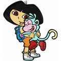 Dora Explorer and funny monkey