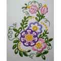 Funny Flowers nachine embroidery design