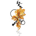Oriental Flower embroidery design