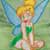 Tinkerbell embroidery design on dress