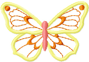 Butterfly Applique free embroidery design