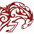 Tribal Horse free embroidery design