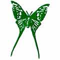 Butterfly free machine embroidery design