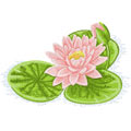 Free embroidery design Water Lily
