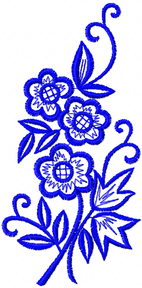 free flowers machine embroidery design