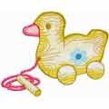 Free embroidery design Wooden Toys - Duck