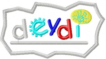 deydii logo free machine embroidery design