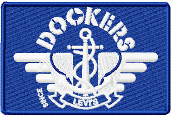 Dockers logo Free machine embroidery design