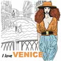 I love Venice machine embroidery design