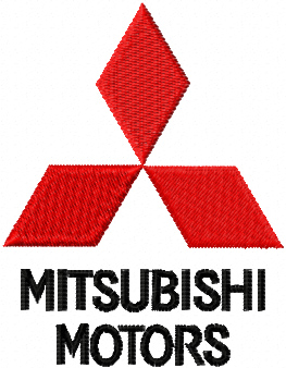 Mitsubishi Motors logo free machine embroidery design