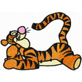 Tigger resting free machine embroidery pattern 