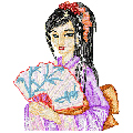 Fantastic Geisha embroidery design