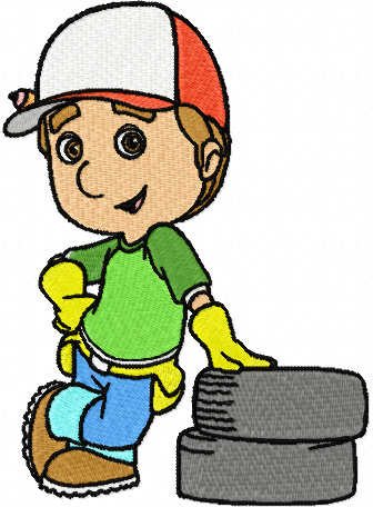 Handy manny embroidery design for Brother machine