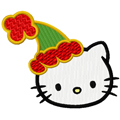 Hello Kitty Christmas coming soon machine embroidery design