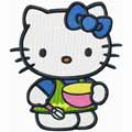 Hello Kitty Master Cook machine embroidery design