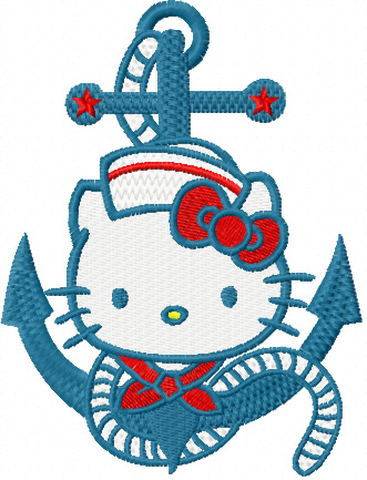 Hello Kitty Nautical Embroidery