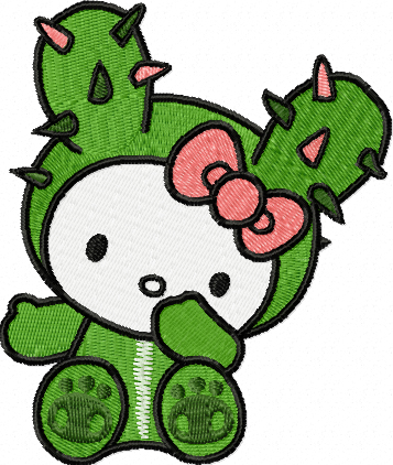 Hello Kitty tokidoki embroidery design