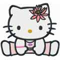 Hello Kitty u-shu machine embroidery design