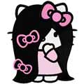 Hello Kitty very long hair machine embroidery design