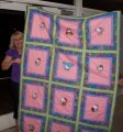 MaDonna Matsui wrote:
I embroidered all the Hello Kitty designs and then I found a beautiful batik for the backing. I will be giving this quilt to my grandaughter .I was so happy that you have so many Hello Kitty designs, all the designs are different.