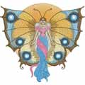 Butterfly Angel machine embroidery design