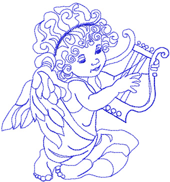 Little Angel machine embroidery design